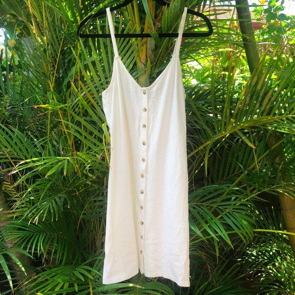 Free People Button Up Jersey Dress - Picture 1 of 3